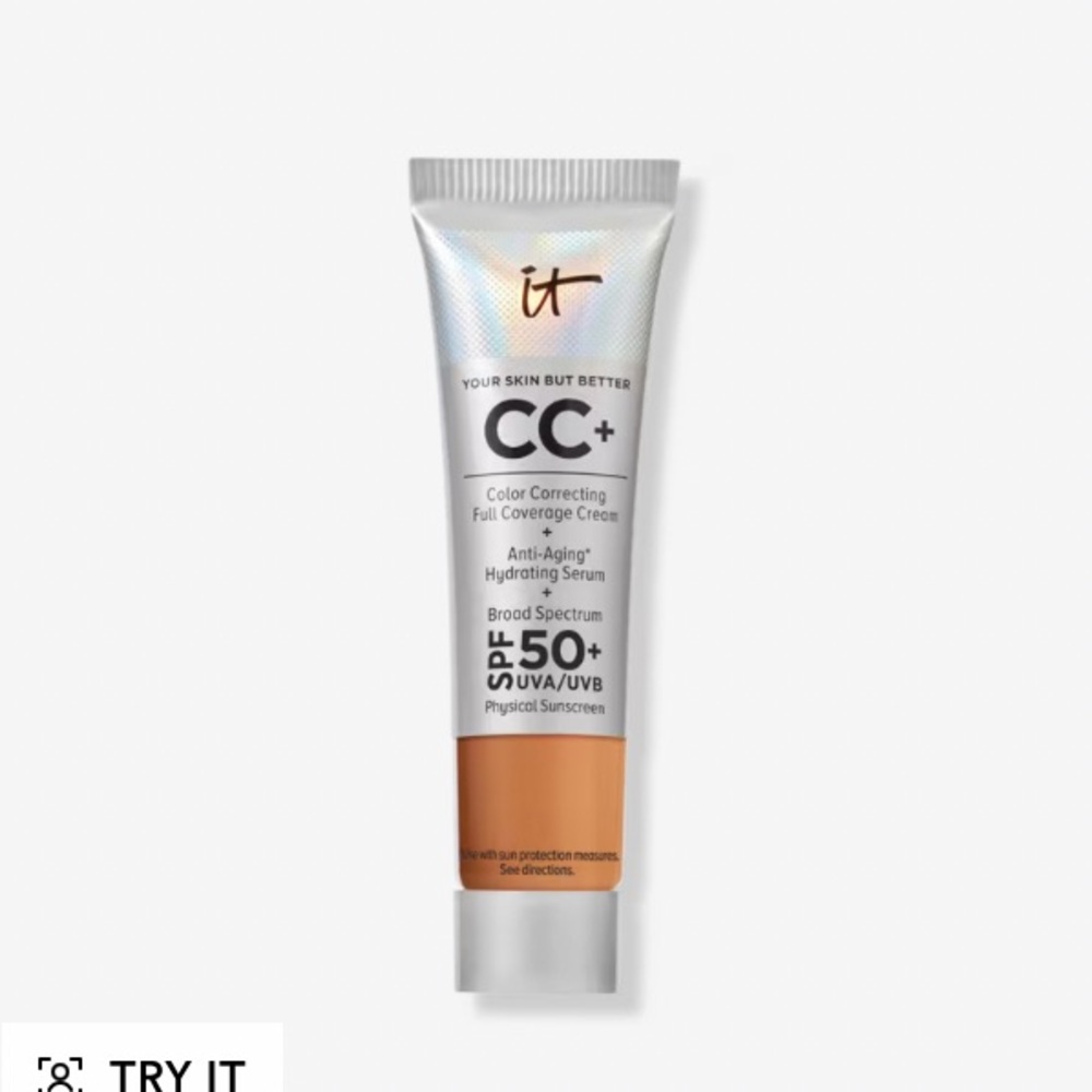 It Cosmetics CC+ CREAM FULL-COVERAGE FOUNDATION in RICH SPF 50+ Travel Size